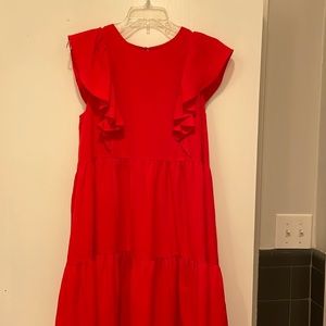 Crosby by Mollie Burch Joe Joe red dress medium m tiered